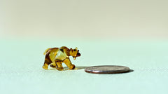 Glass Bear, Glass Bear Figurine, Bear Statue, Woodland Decor, Woodland Animals, Forest Animals, Glass Sculpture, Glass Animals, Glass Figure