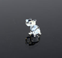 House Hippo Figurine, Tiny Glass Animals, Hippo Gifts, Hippopotamus, Glass Animals, Safari Animals, Miniature Hippo, Hippo Art