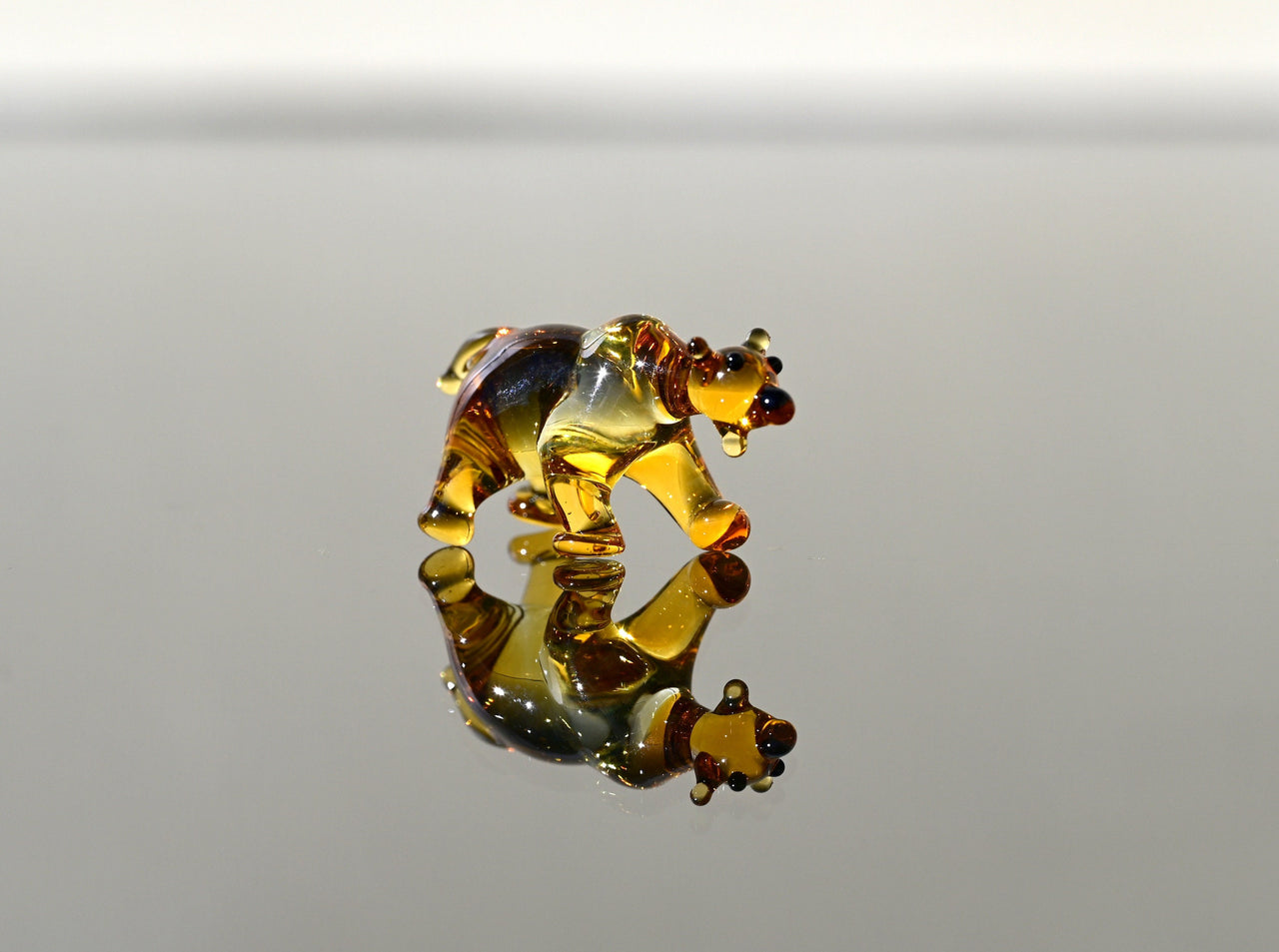 Glass Bear, Glass Bear Figurine, Bear Statue, Woodland Decor, Woodland Animals, Forest Animals, Glass Sculpture, Glass Animals, Glass Figure