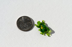 Glass Animals, Frog Figurines, Glass Frog, Tiny Glass Animals, Miniature Glass Animals, Cute Frog, Mini Frog, Lampwork Glass, Frog Gifts