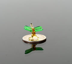 Dragonfly, Dragonfly Gift, Dragonfly Art, Tiny Glass Animals, Dragonfly Charm, Dragonfly Decor, Mini Glass Animals, Bug, Glass Figures