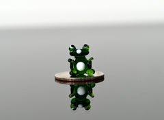 Tiny Glass Frog Figurine: Miniature Collectible Sculpture
