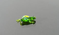 Lampwork Glass Frog Figurine: Whimsical Miniature Animal