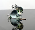 Handmade Clear Glass Bunny Figurine: Flame Work Sculpture, 3.5"