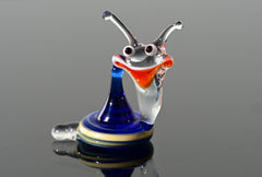 Glass Snail, Tiny Glass Animals, Snail, Whimsical Decor, Blue Glass Snail, Snail Decor, Mini Glass Animals, Snail Gifts, Glass Animals