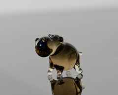 House Hippo Figurine, Tiny Glass Animals, Hippo Gifts, Hippopotamus, Mini Glass Animals, Safari Animals, Hippo Figurine, Hippo Gift for Her