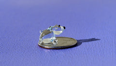 Tiny Glass Bear Figurine: Lampwork Miniature Animal