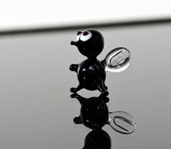 Bug Decor, Fly, Insect, Glass Figurines, Insect Art, Tiny Glass Animals, Mini Glass Animals, Glass Bugs, Bugs, Lampwork Glass
