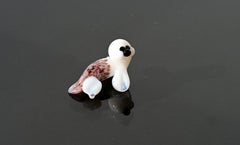 Miniature Glass Seal Figurine: Hand-Made Collectible Sculpture