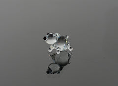 Tiny Glass Bear Figurine: Lampwork Miniature Animal