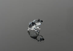 Tiny Glass Bear Figurine: Lampwork Miniature Animal