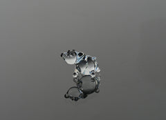 Tiny Glass Bear Figurine: Lampwork Miniature Animal
