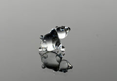 Tiny Glass Bear Figurine: Lampwork Miniature Animal