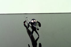 Purple Dachshund Figurine, Dachshund Gifts, Dog Memorial Gift, Wiener Dog Art, Blown Glass Animals, Sausage Dog Decor, Glass Dachshund