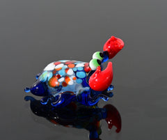 Hand Blown Glass Crab, Tiny Glass Animals, Mini Glass Animals, Beach Art, Crab Decor, Crab Art, Sea Animals, Hand Blown Glass, Glass Animals