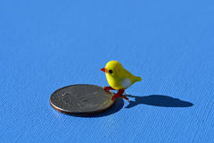 Tiny Yellow Glass Chick: Whimsical Lampwork Miniature