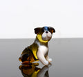 Handmade Glass Bulldog Figurine: Collectible Art Glass Sculpture