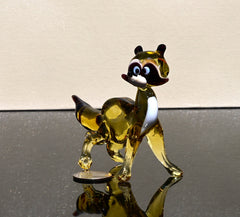Racoon Gifts, Blown Glass Animals, Racoon Lover, Trash Panda, Racoon, Glass Figurines, Racoon Art, Mini Glass Animals, Miniature Glass Art