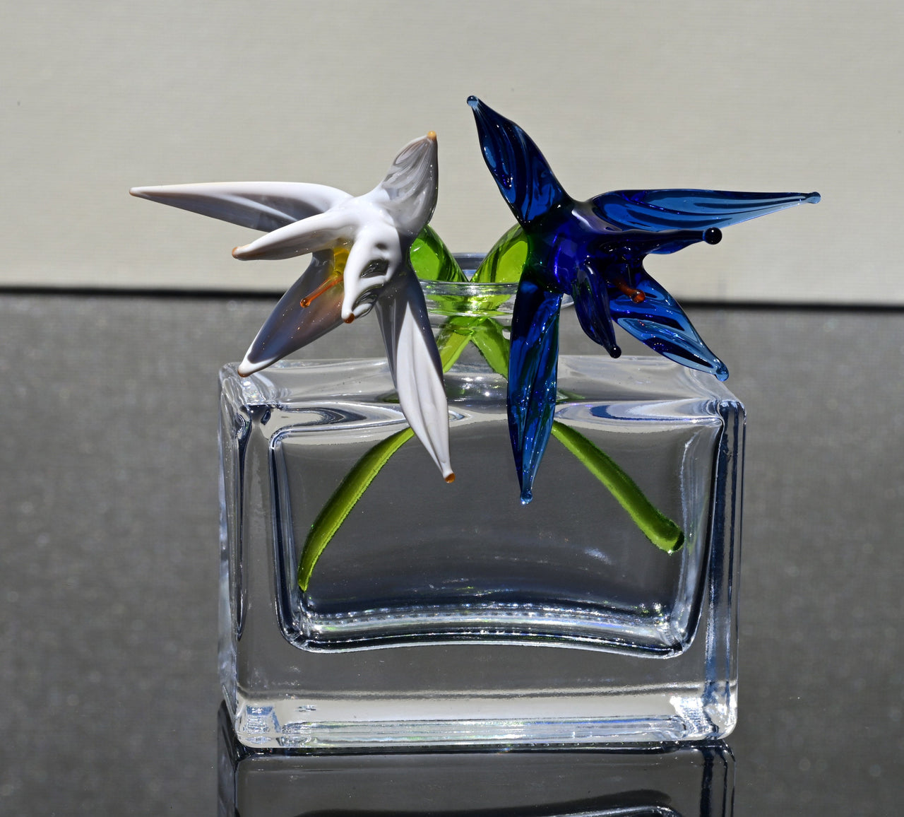 White Bird of Paradise Art, Mini Glass Flowers Bouquet, Glass Birth Month Flower, Forever Flowers, Glass Flower Bouquet, Mothers Day Gifts