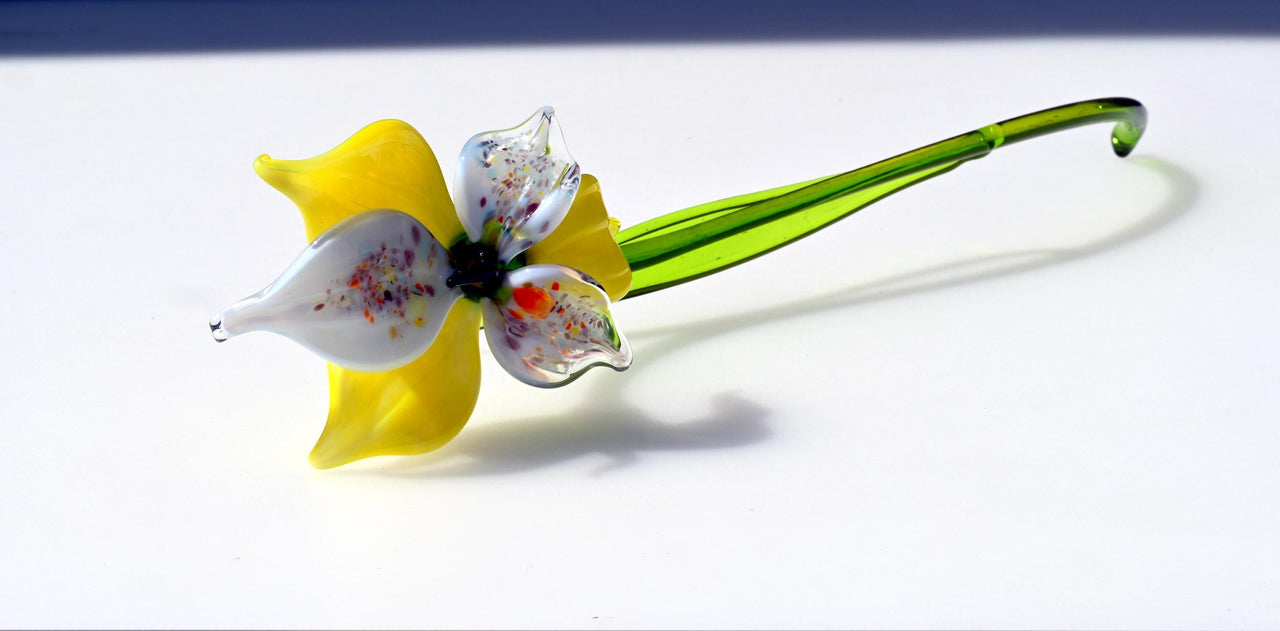 Glass Orchid Bouquet, Glass Flowers Bouquet, Forever Flowers, Orchid Decor, Orchid Art, Glass Birth Month Flower, Mothers Day Gifts
