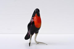 Robin Gifts, Handmade Glass Bird Figurine, Bird Sculpture, Bird Decor, Bird Lover Gifts, Glass Robin, Bird Art, Glass Bird, Blown Glass Bird