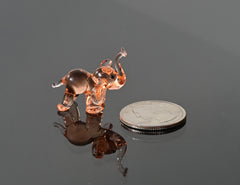 Elephant Figurine, Rose Glass Elephant, Elephant Gifts, Tiny Glass Animals, Elephant Charm, Pink Elephant, Glass Animals, Decor, Statue