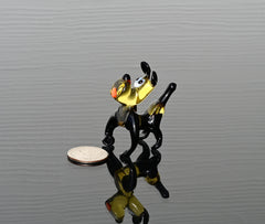 Glass Yorkshire Terrier Figurine, Dog Memorial Gift, Yorkie Gifts, Airedale Terrier, Blown Glass Animals, Black & Tan Glass Dog, Terrier Art