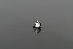Tiny Glass Panda Figurine: Lampwork Miniature Animal