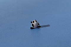 Tiny Glass Panda Figurine: Lampwork Miniature Animal