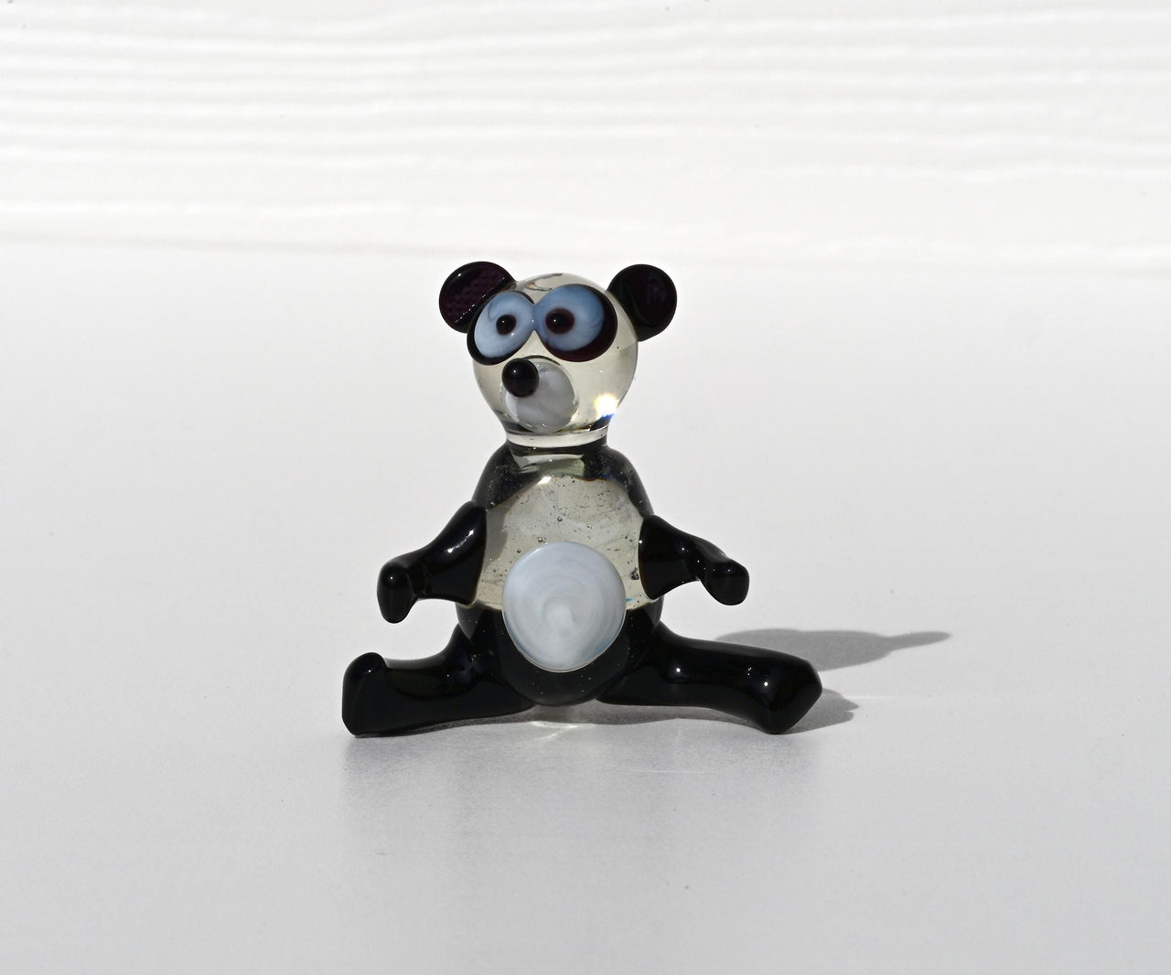 Glass Sculpture, Panda Gifts, Glass Animals, Panda Bear, Blown Glass Animals, Art Glass Sculpture, Panda Gift, Pandas, Glass Figures
