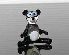 Glass Sculpture, Panda Gifts, Glass Animals, Panda Bear, Blown Glass Animals, Art Glass Sculpture, Panda Gift, Pandas, Glass Figures