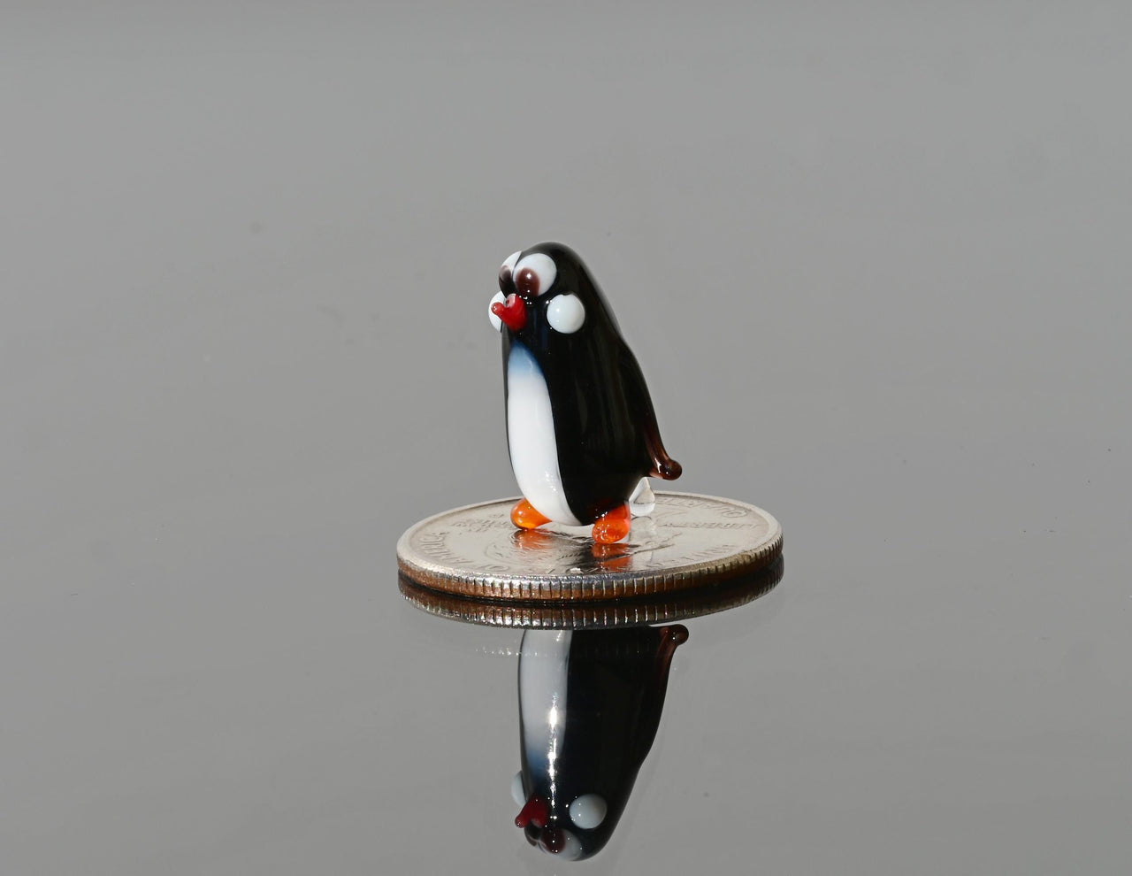 Tiny Glass Animals, Penguin Gifts, Mini Glass Animals, Penguin Gift, Glass Bird Figurine, Penguin Art, Glass Bird, Penguins, Penguin