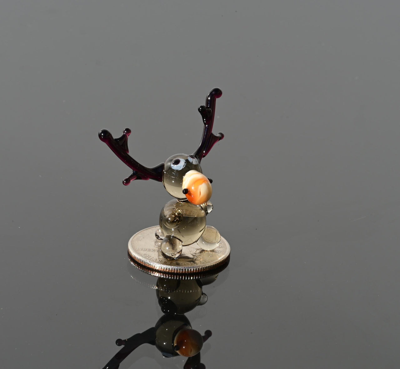 Moose, Moose Gifts, Tiny Glass Animals, Glass Animals, Moose Decor, Miniature Glass Animals, Moose Art, Glass Moose Whimsical Decor