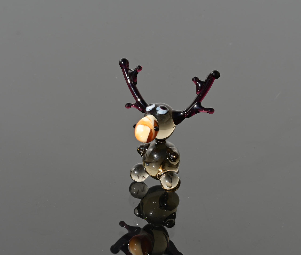 Moose, Moose Gifts, Tiny Glass Animals, Glass Animals, Moose Decor, Miniature Glass Animals, Moose Art, Glass Moose Whimsical Decor