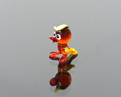 Mini Glass Duck - Mini Duck - Hand Blown Glass Animals - Tiny Miniature Glass Animals - Adorable Gift for Her