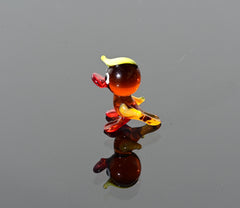 Mini Glass Duck - Mini Duck - Hand Blown Glass Animals - Tiny Miniature Glass Animals - Adorable Gift for Her
