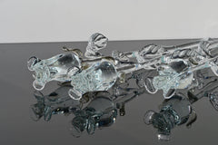 Glass Roses - Hand Blown Glass Rose - Glass Flowers Bouquet - Clear Glass Flowers - Mothers Day Gifts for Her