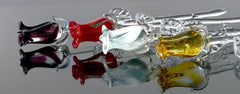 Glass Flowers Bouquet - Handmade Glass Flowers Rose - Blown Glass Flowers - Glass Rose - Mothers Day Gifts for Her