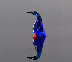 Penguin Gifts, Handmade Glass Bird Figurine, Penguin Art, Mini Glass Animals, Penguin Gift, Glass Bird, Glass Sculpture, Penguins, Penguin