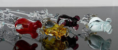 Glass Flowers Bouquet - Handmade Glass Flowers Rose - Blown Glass Flowers - Glass Rose - Mothers Day Gifts for Her