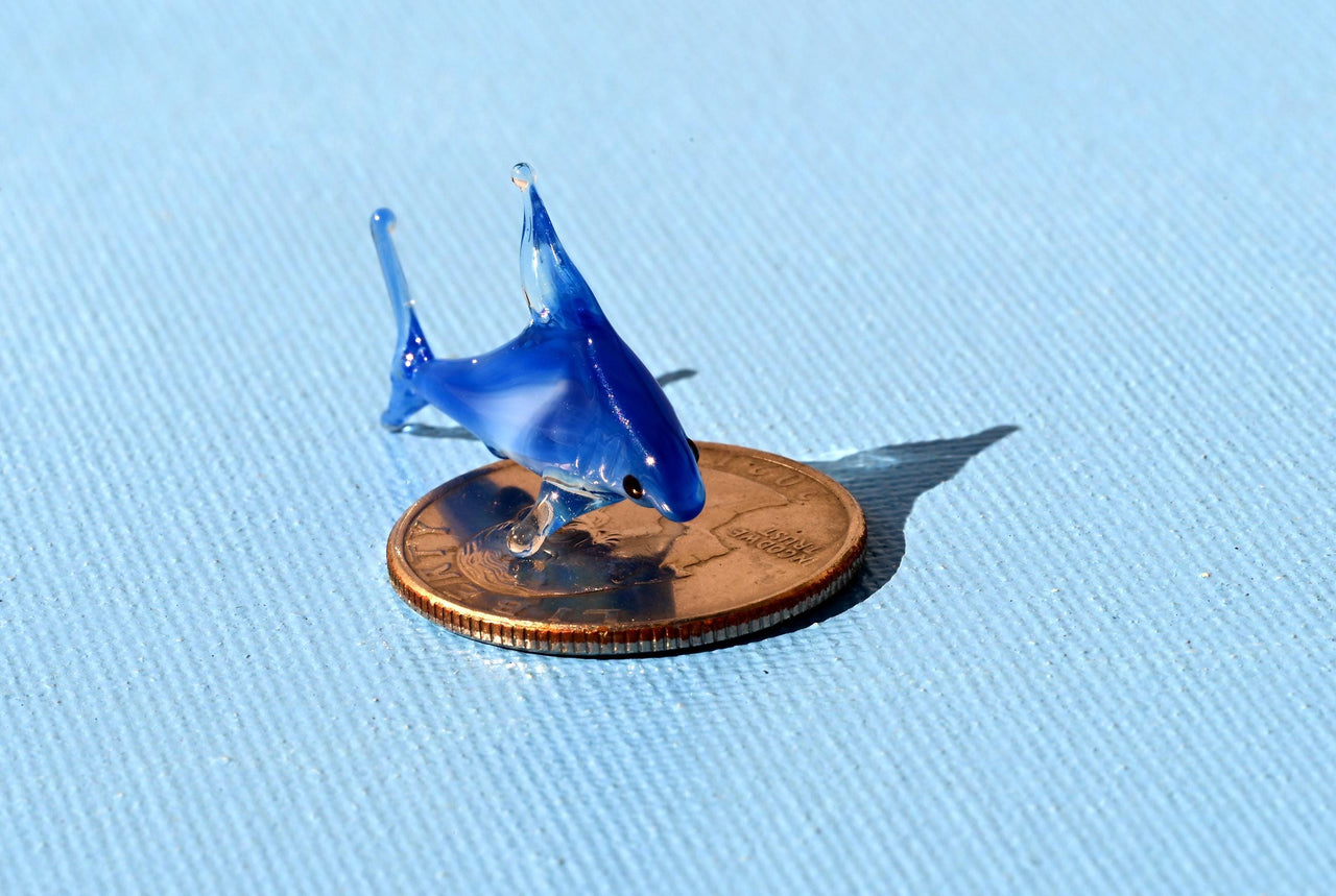 Tiny Glass Animals, Shark Gifts, Mini Glass Animals, Shark Decor, Shark, Glass Fish, Murano Glass Fish, Shark Art, Glass Animals