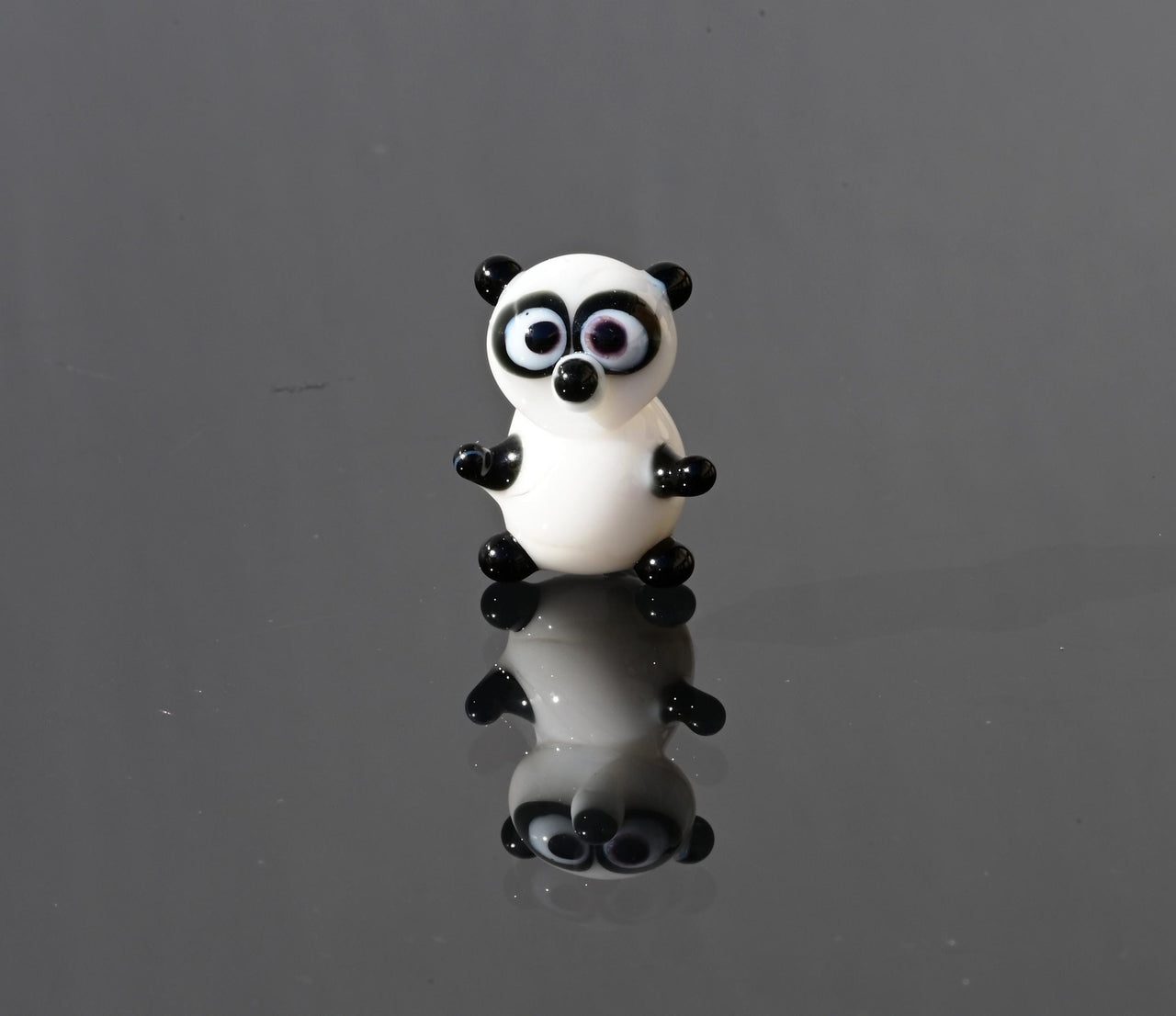 Glass Figures, Panda Bear, Tiny Glass Animals, Panda Gifts, Glass Animal Figurines, Mini Glass Animals, Miniature Glass, Small, Art