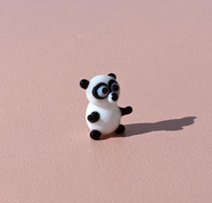 Glass Figures, Panda Bear, Tiny Glass Animals, Panda Gifts, Glass Animal Figurines, Mini Glass Animals, Miniature Glass, Small, Art