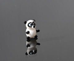 Glass Figures, Panda Bear, Tiny Glass Animals, Panda Gifts, Glass Animal Figurines, Mini Glass Animals, Miniature Glass, Small, Art