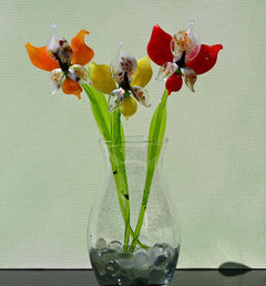 Glass Orchid Bouquet, Glass Flowers Bouquet, Forever Flowers, Faux Orchid Art, Orchid Gifts, Long Stem Glass Flowers, Mothers Day Gifts