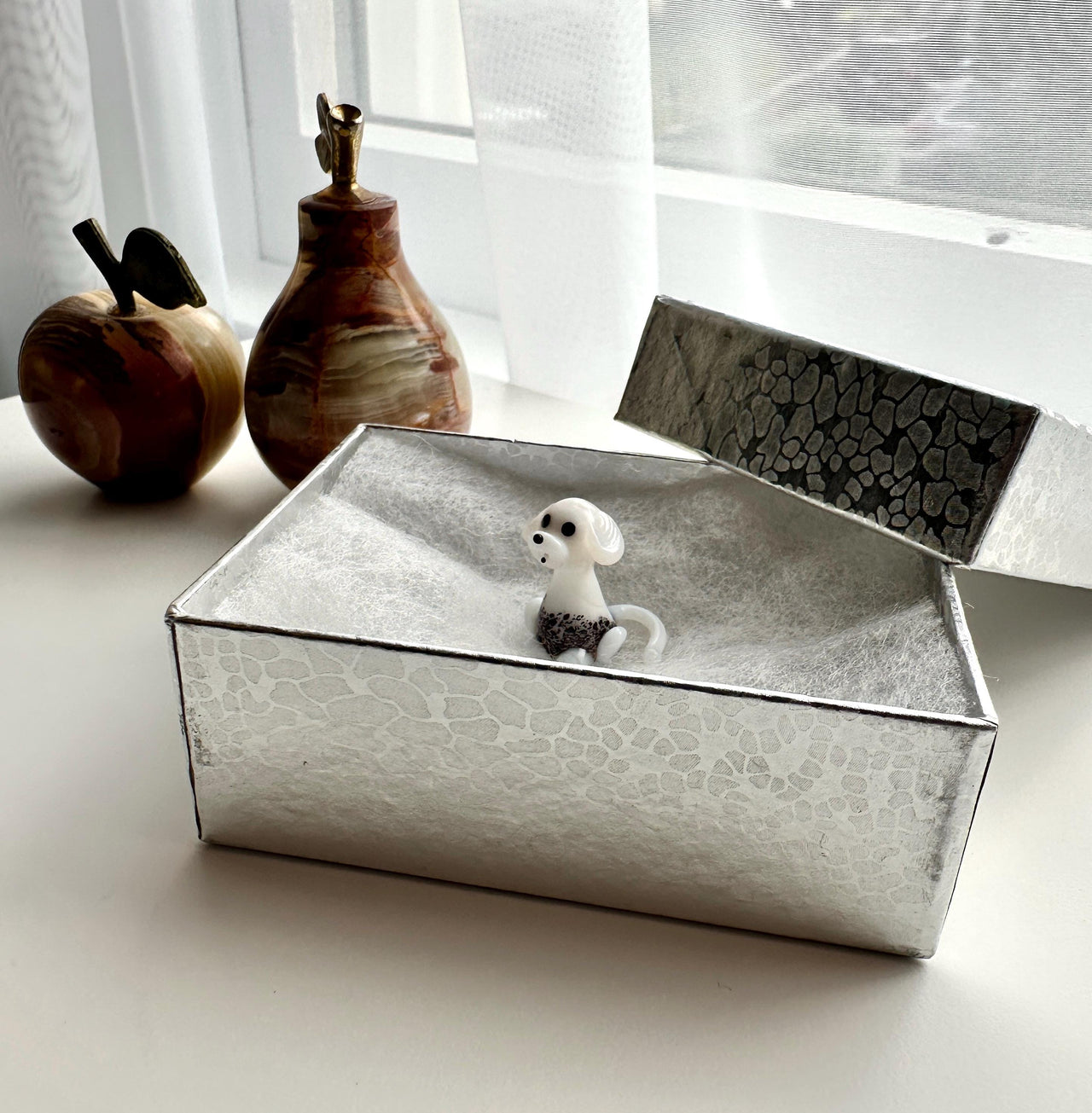 Glass Puppy Dog Figurine: Unique Pet Lover Gift