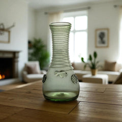 Handmade Forest Glass Bud Vase – č. 6 Váza Úzká – Luxury Green Narrow Vase for Glass Flowers
