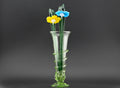 Handblown Glass Vase with Flowers Set –  Artisan Piece | Ultra Limited Forever Gift & Home Décor