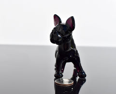 Handmade Glass Dog Sculpture Set | French Bulldog & Chihuahua | Art Collectible Set of 2