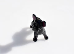 Handmade Glass Dog Sculpture Set | French Bulldog & Chihuahua | Art Collectible Set of 2